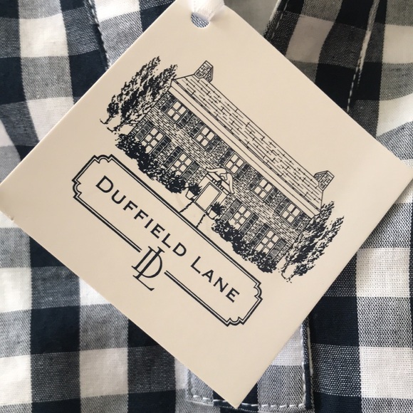 Super Cute Navy Gingham Dress by Duffield Lane - Picture 4 of 6